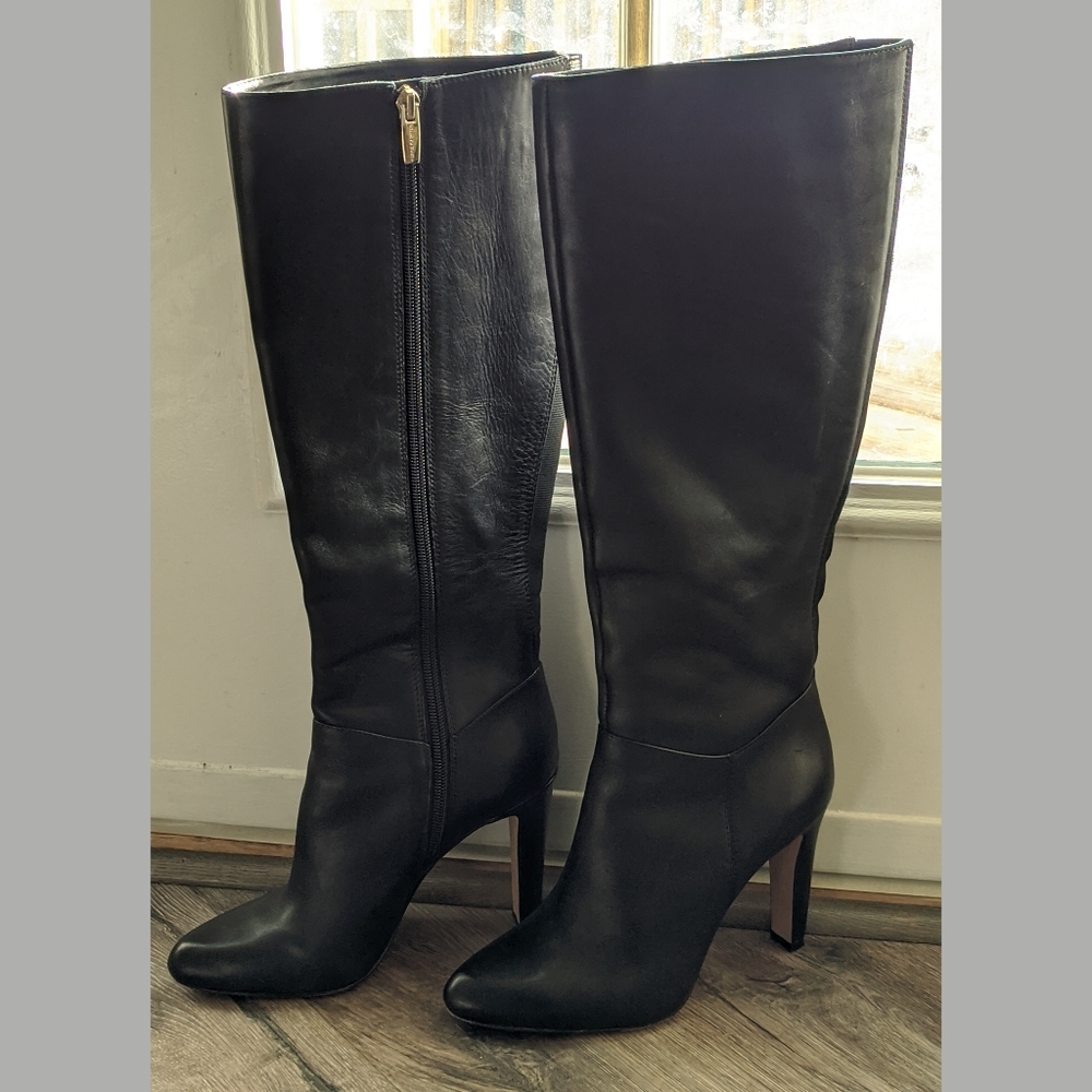 Vince Camuto black knee high boots